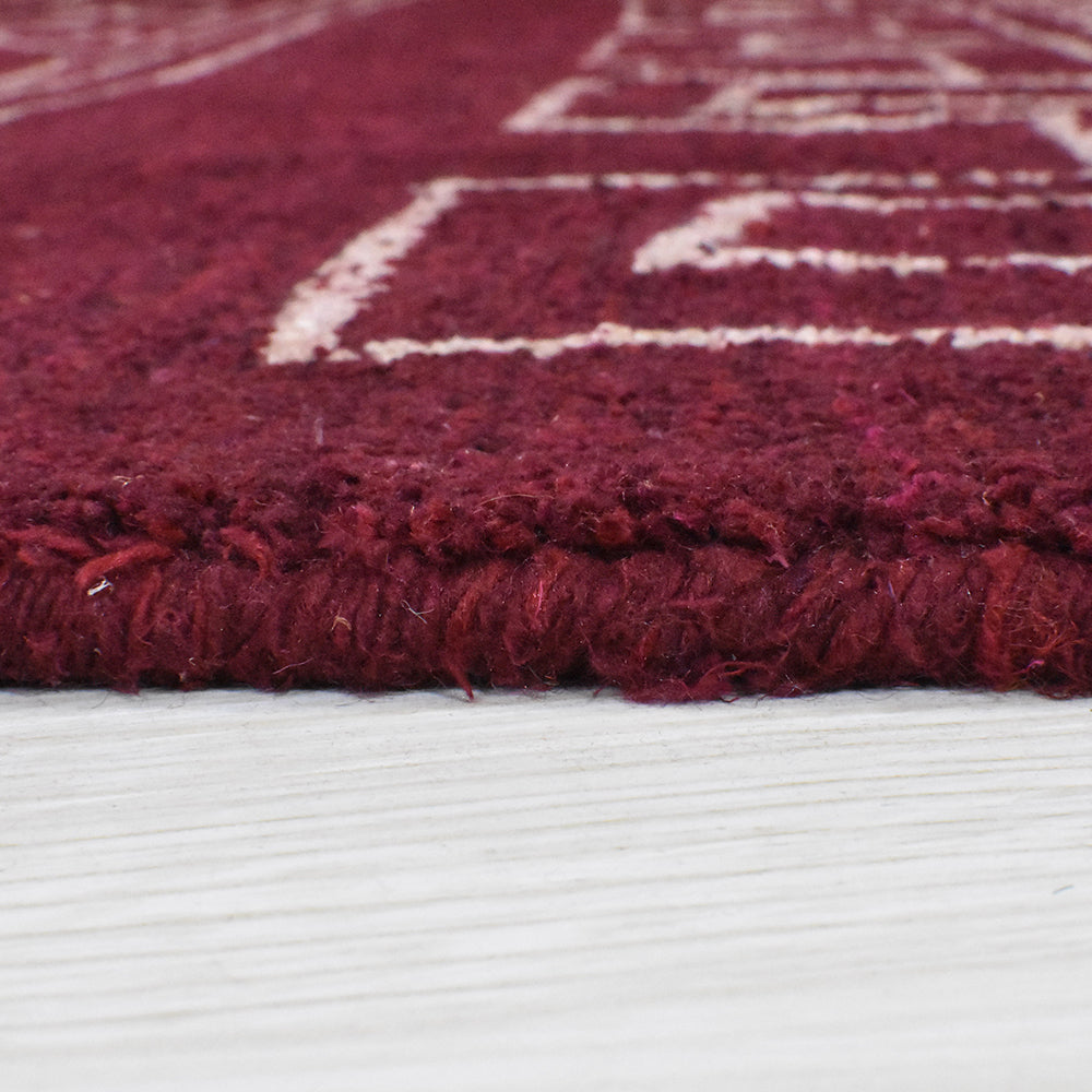 Lattice Hand Knotted Rug