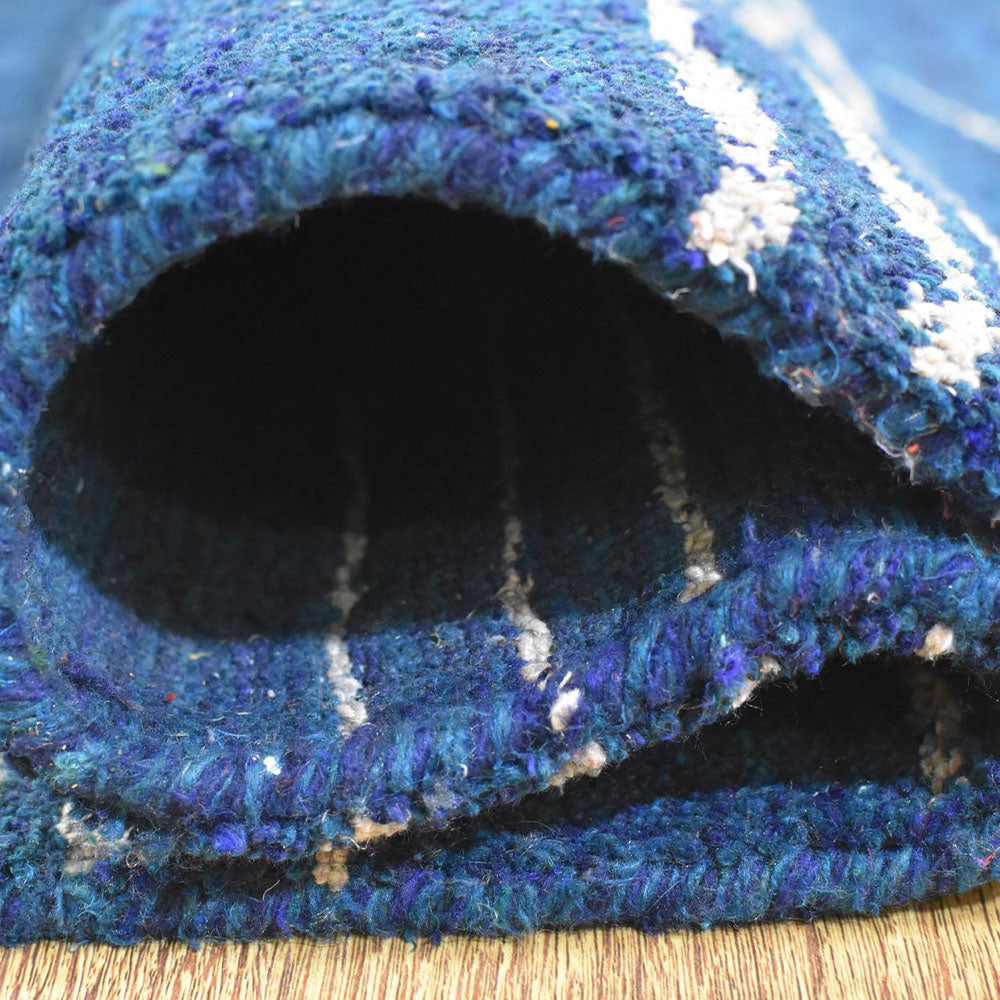 hand-knotted-loom-silk-blue-beige-area-rug-closeup -3