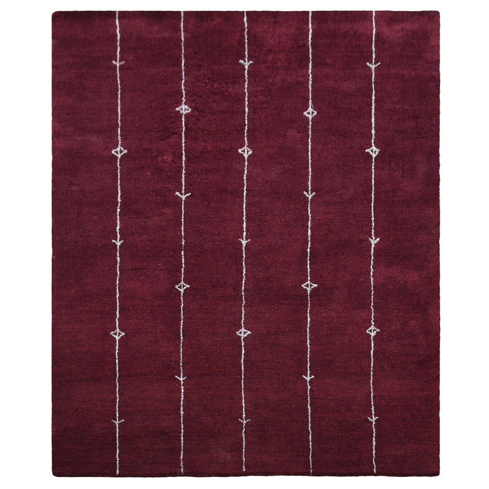 hand-knotted-loom-silk-mix-area-rug-contemporary-red-side 1