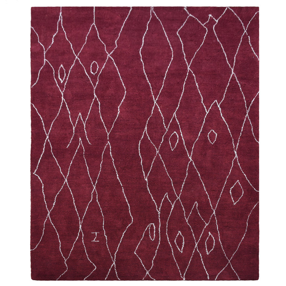 Cube Hand Knotted Rug
