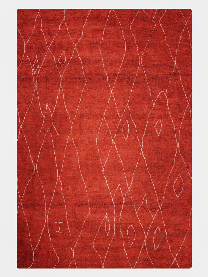 Cube Hand Knotted Rug — rug only