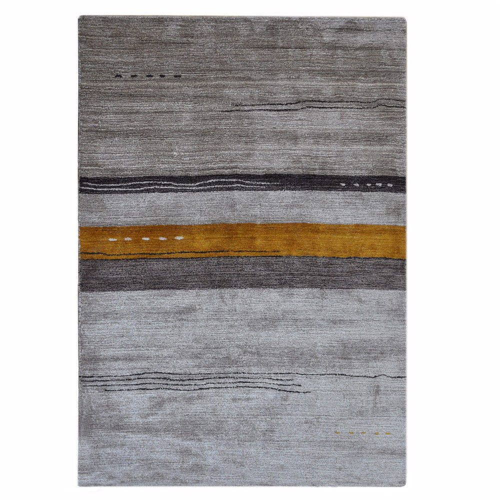hand-knotted-loom-silk-mix-area-rug-contemporary-beige-side 1