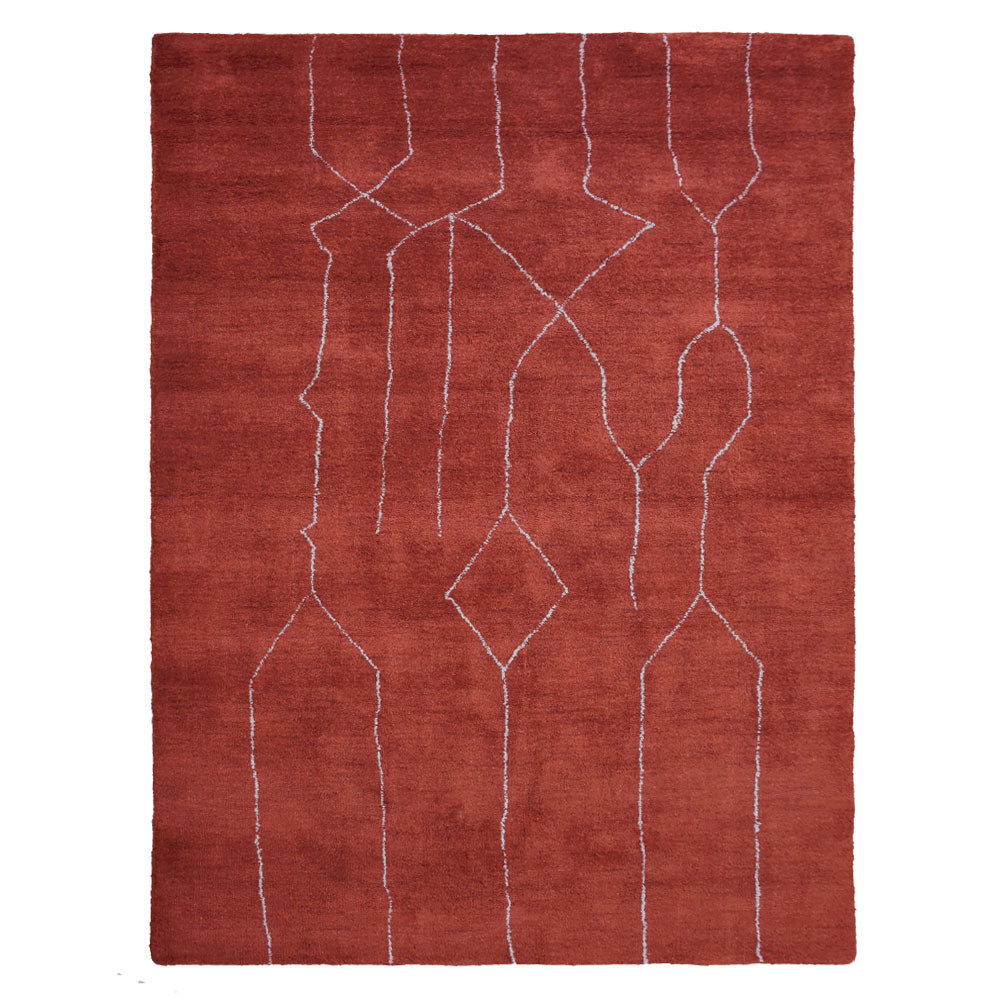 hand-knotted-loom-silk-mix-area-rug-contemporary-rust-beige-side 1