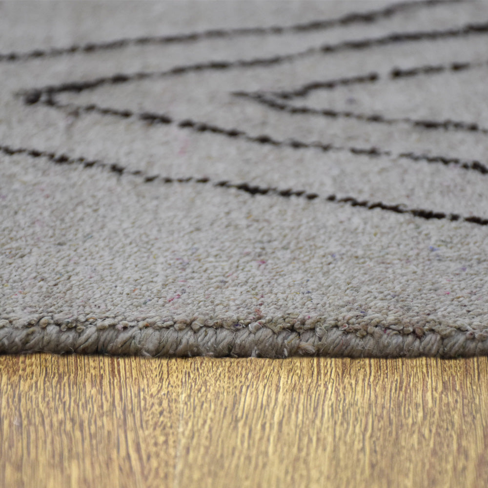 hand-knotted-loom-contemporary-beige-brown-rug-closeup-4