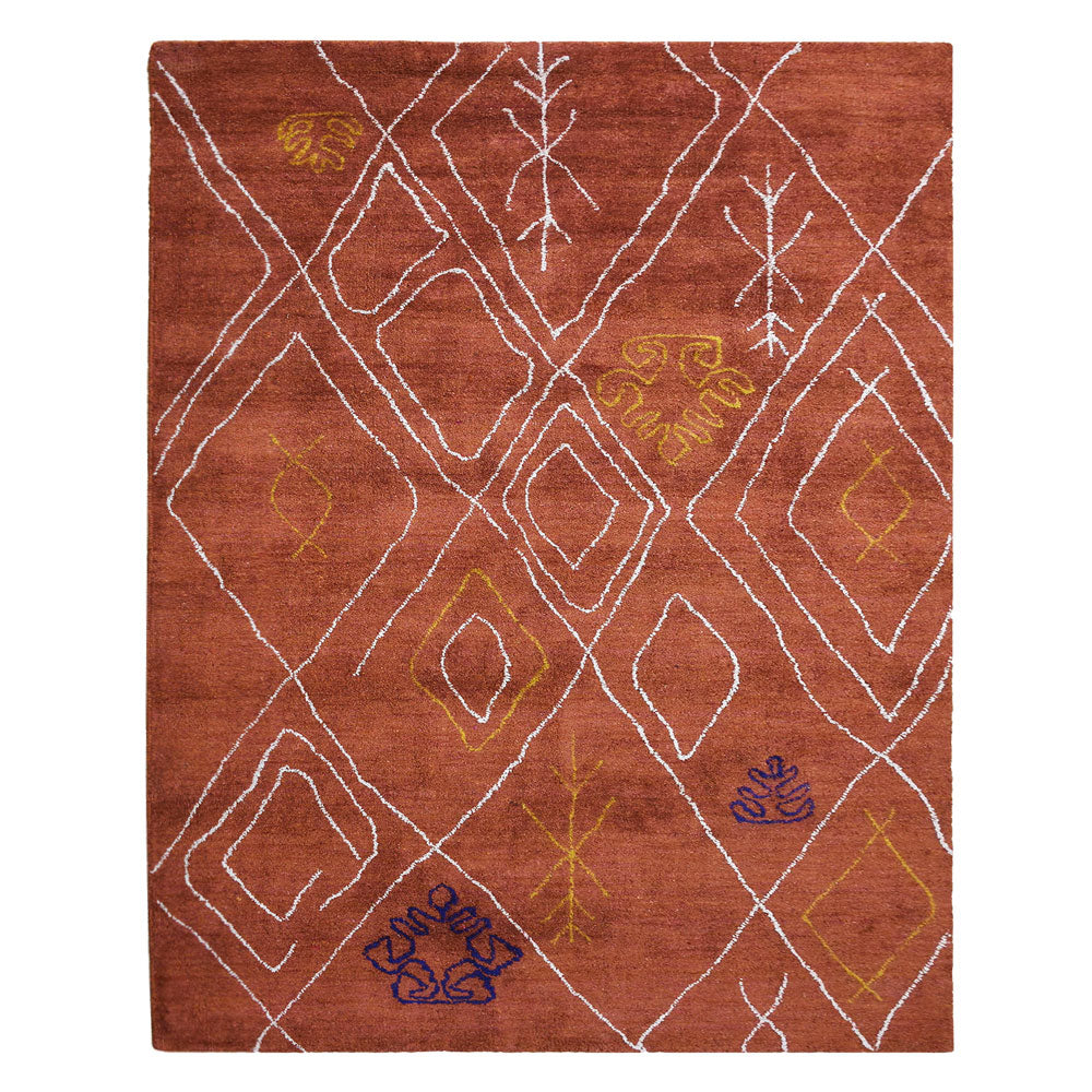 hand-knotted-loom-contemporary-orange-beige-rug-side-1