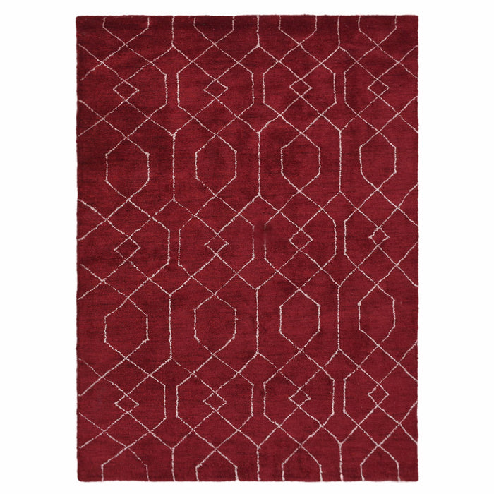hand-knotted-red-white-geometric-area-rug-side-1