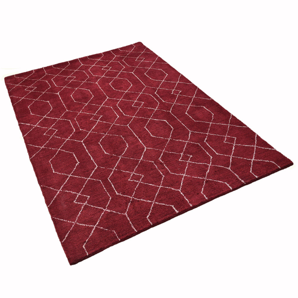 hand-knotted-red-white-geometric-area-rug-side-2