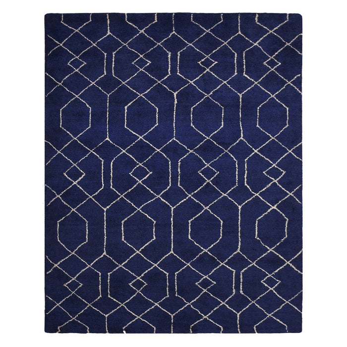 hand-knotted-dark-blue-white-geometric-rug-side-1