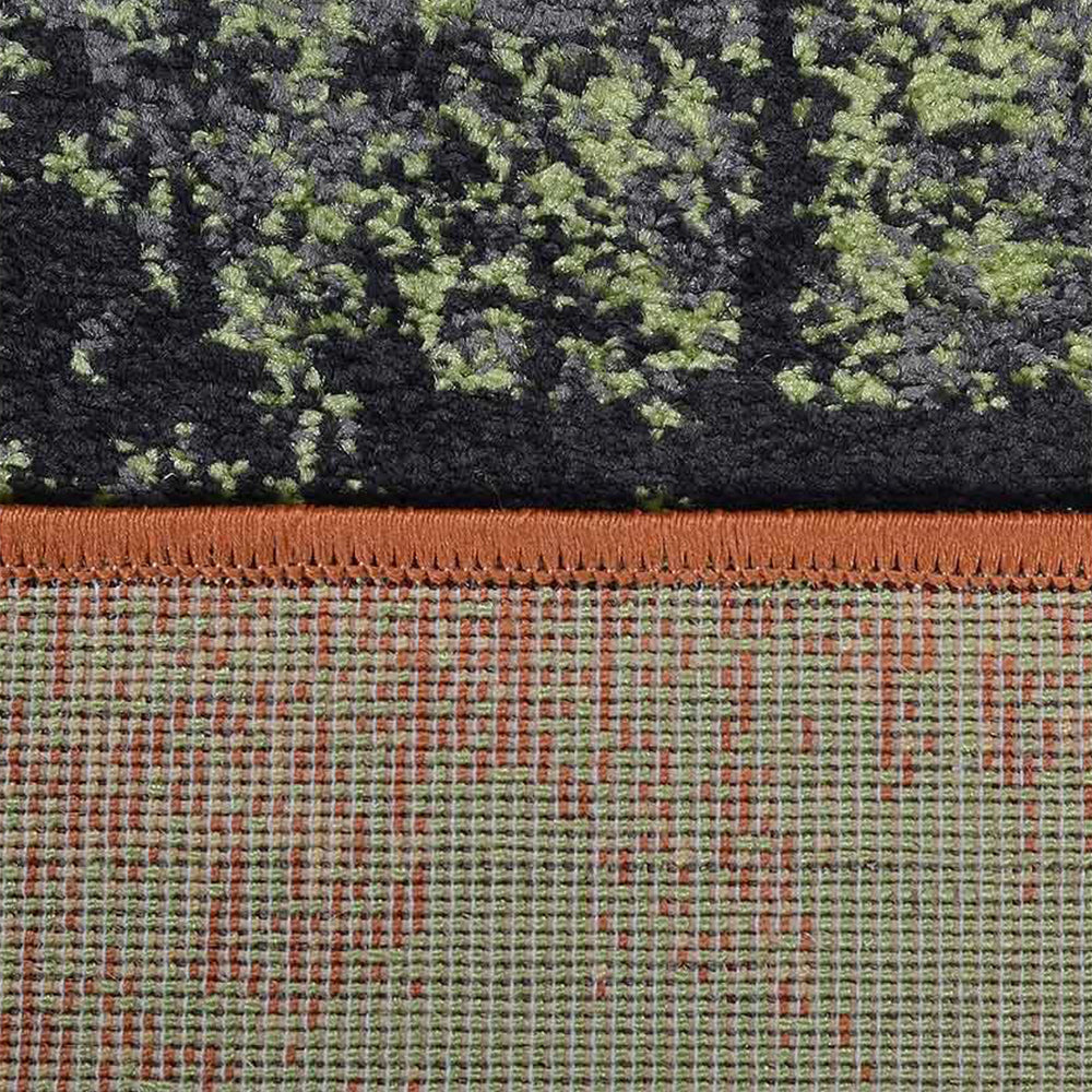 Geometric Machine Woven Rug