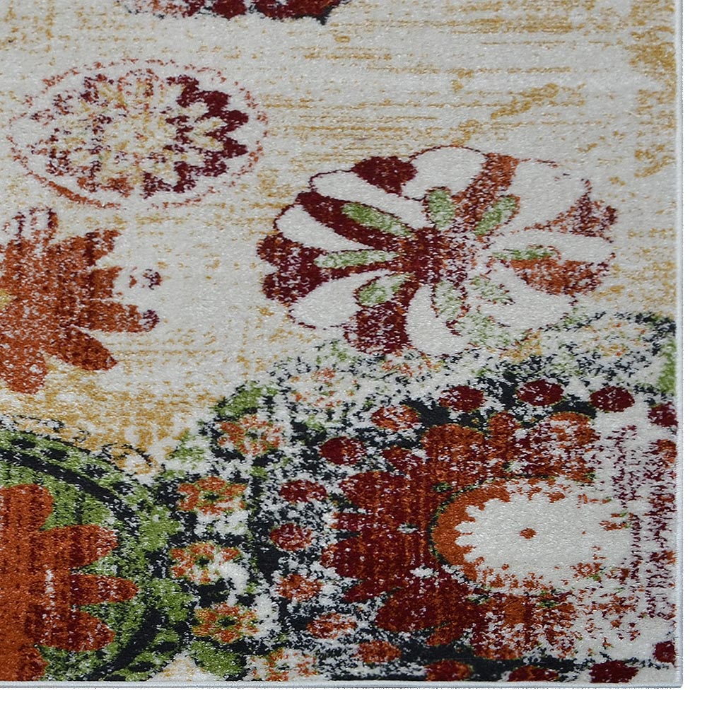 Rose Machine Woven Rug