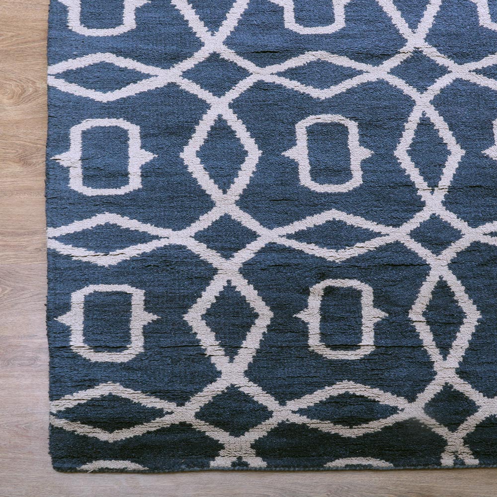 Hexagonal Hand Knotted Rug