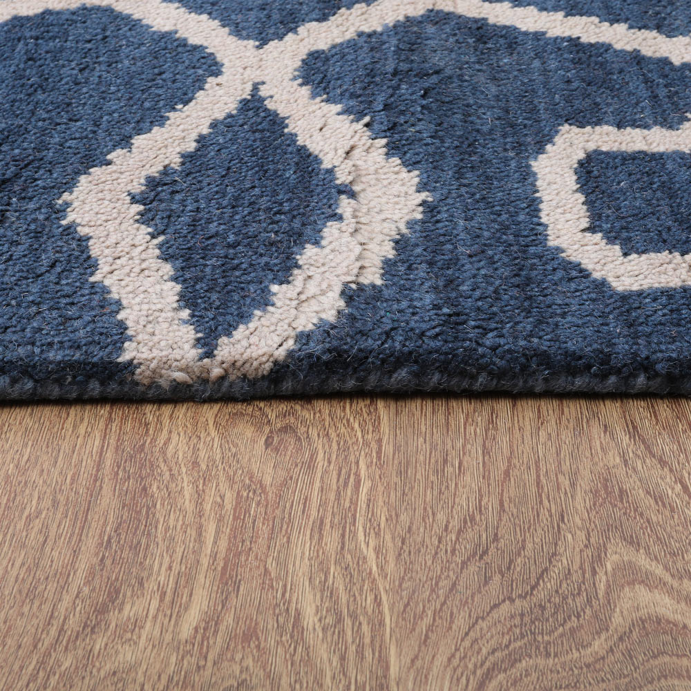 Hexagonal Hand Knotted Rug