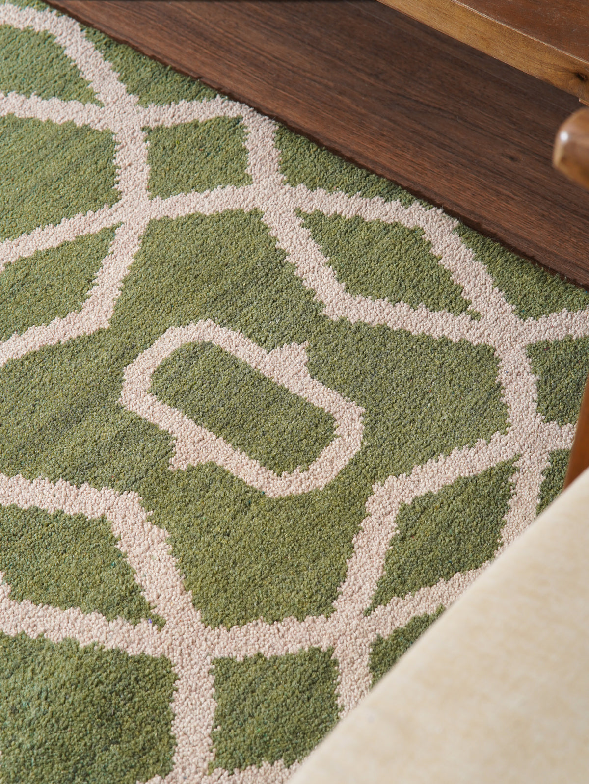Hexagonal Hand Knotted Rug