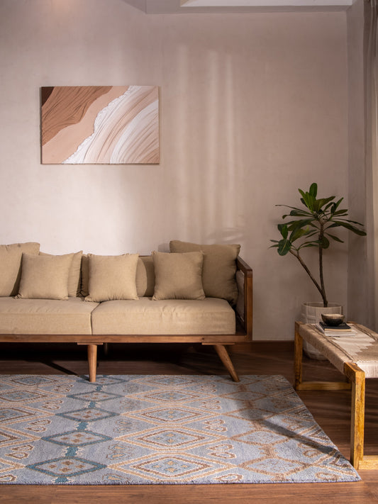 Honeycombed Hand Knotted Rug