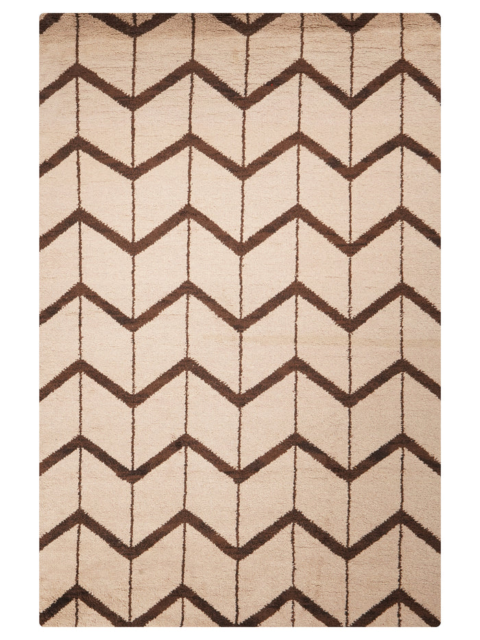 Parqueted Hand Knotted Rug — rug only