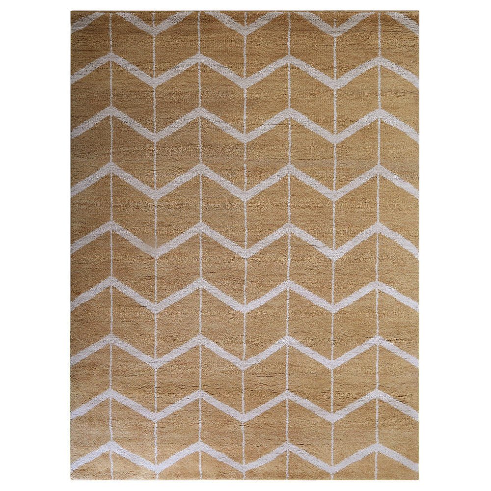 Parqueted Hand Knotted Rug