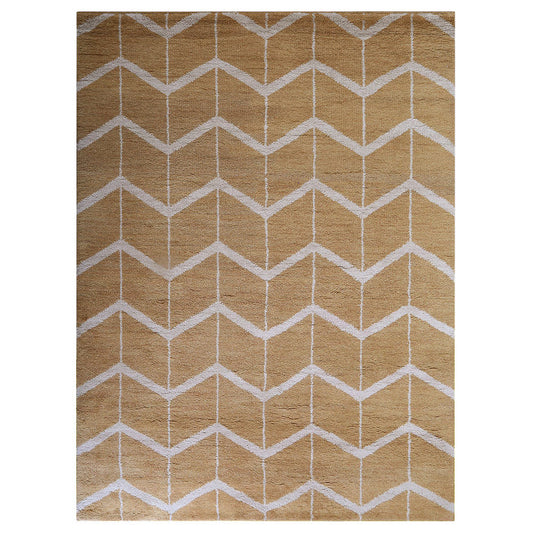 Parqueted Hand Knotted Rug