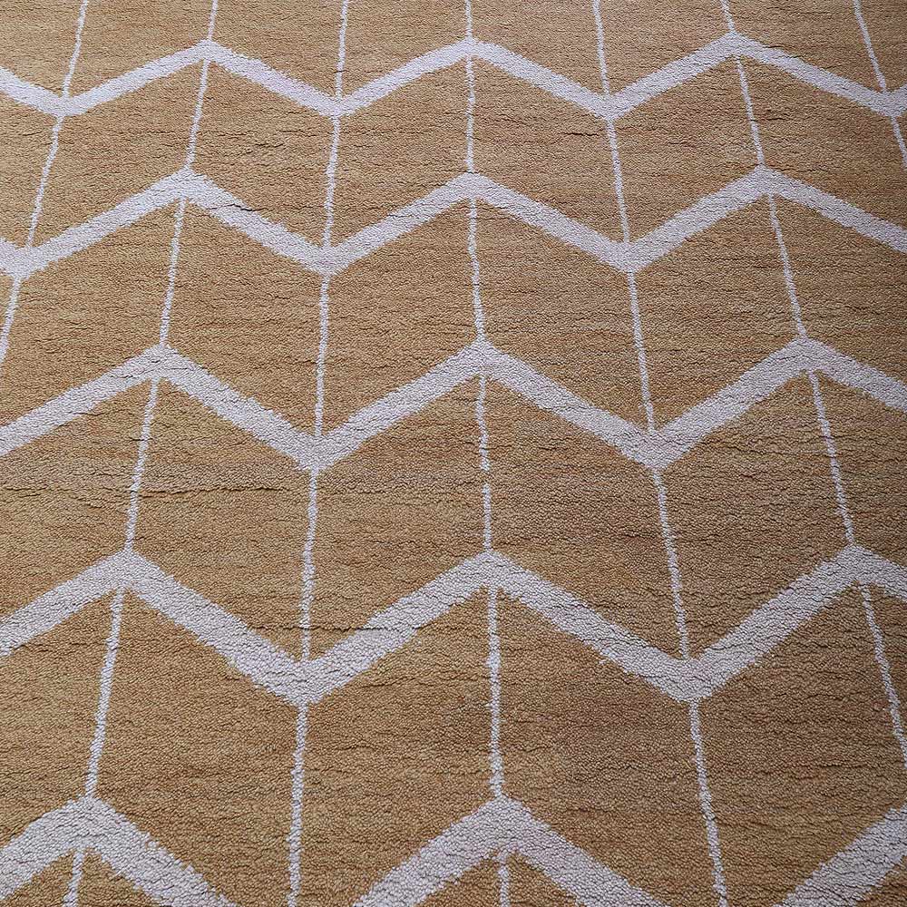 Parqueted Hand Knotted Rug