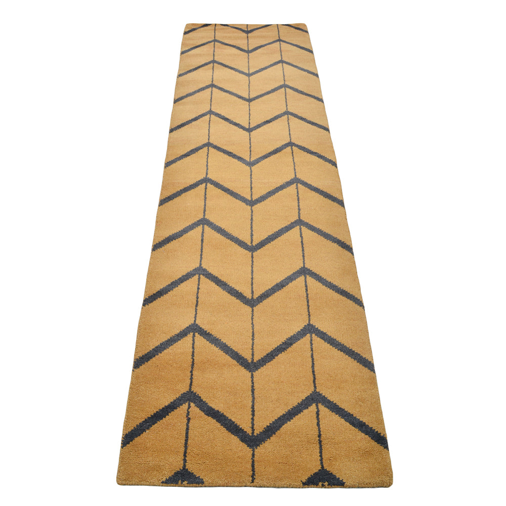 Parqueted Hand Knotted Rug