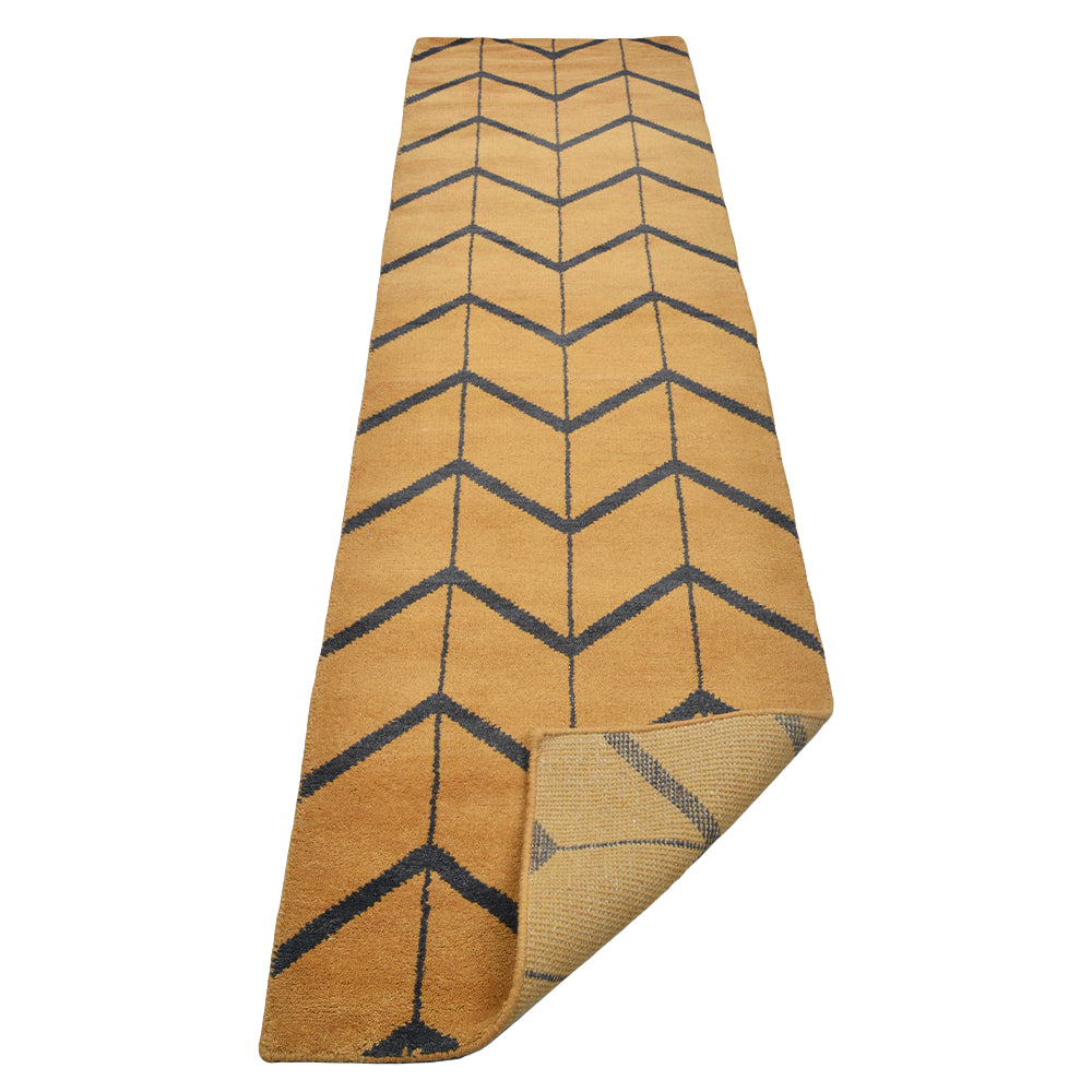 Parqueted Hand Knotted Rug