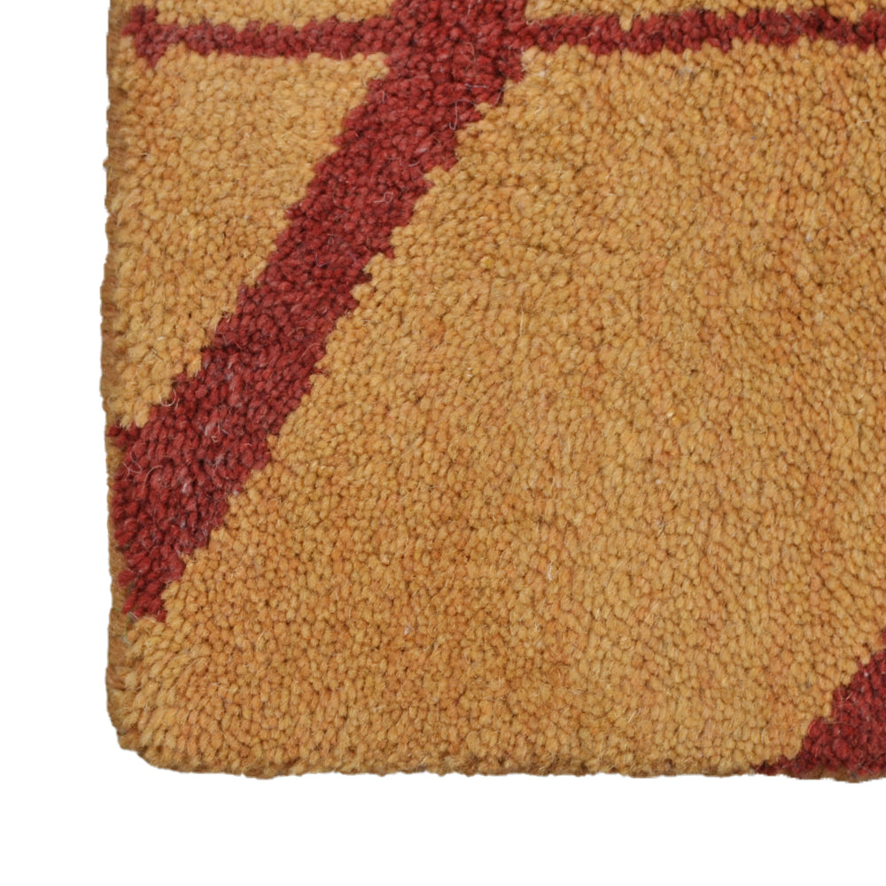 Parqueted Hand Knotted Rug