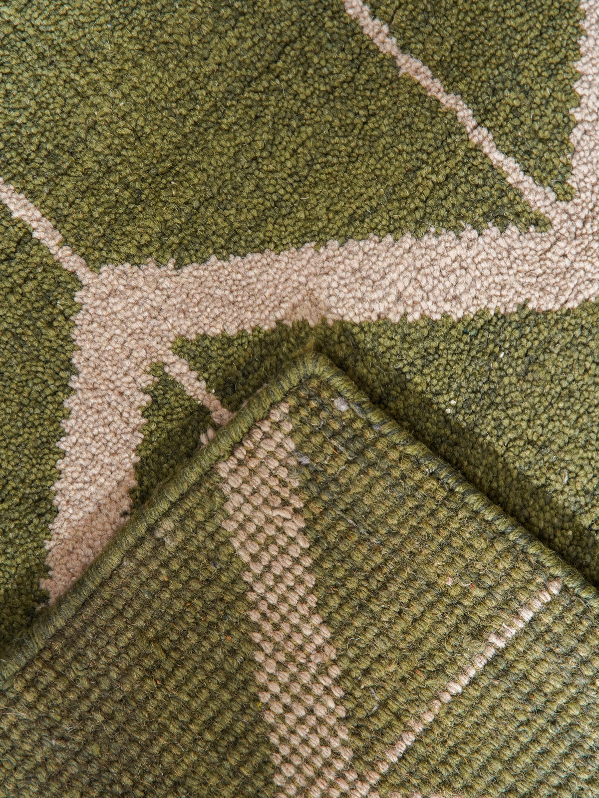 Parqueted Hand Knotted Rug