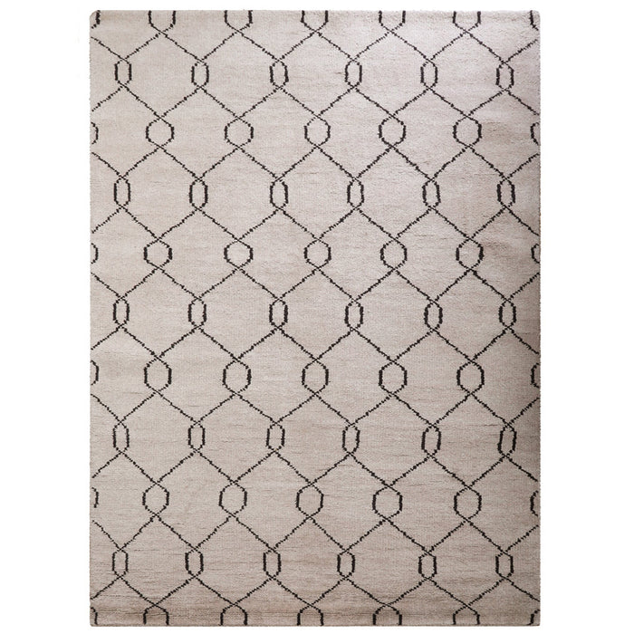 Quadrilateral Hand Knotted Rug
