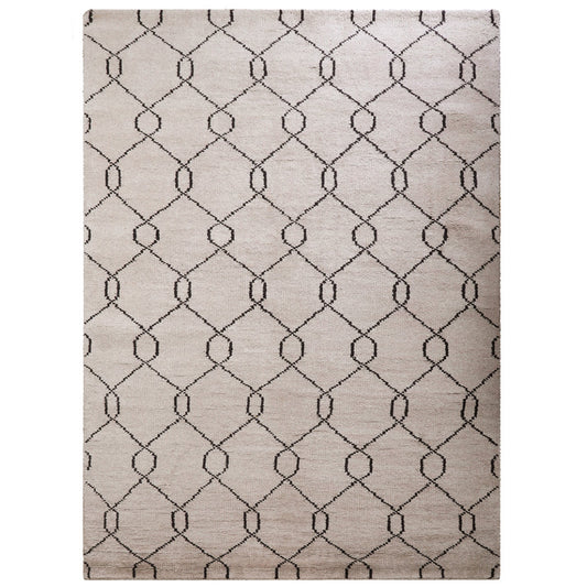 Quadrilateral Hand Knotted Rug