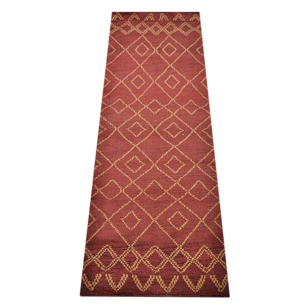 Latticed Hand Knotted Rug