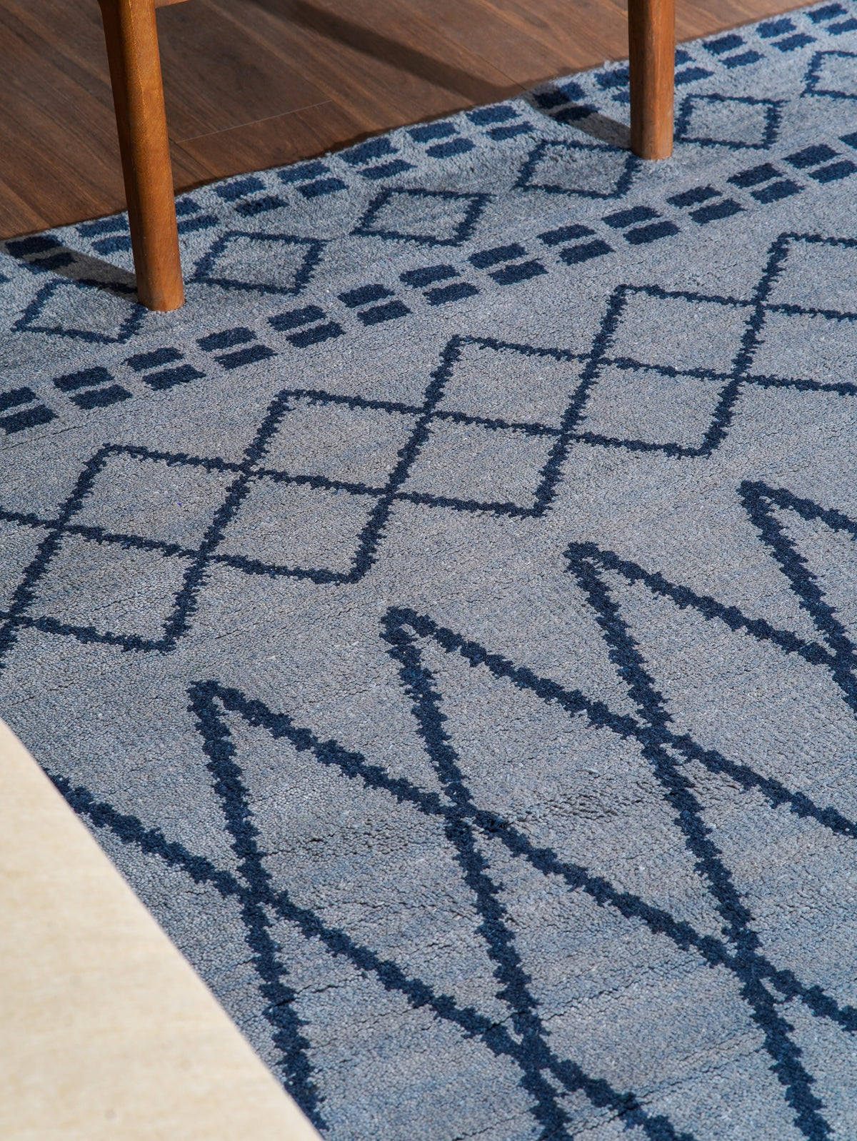 Latticed Hand Knotted Rug