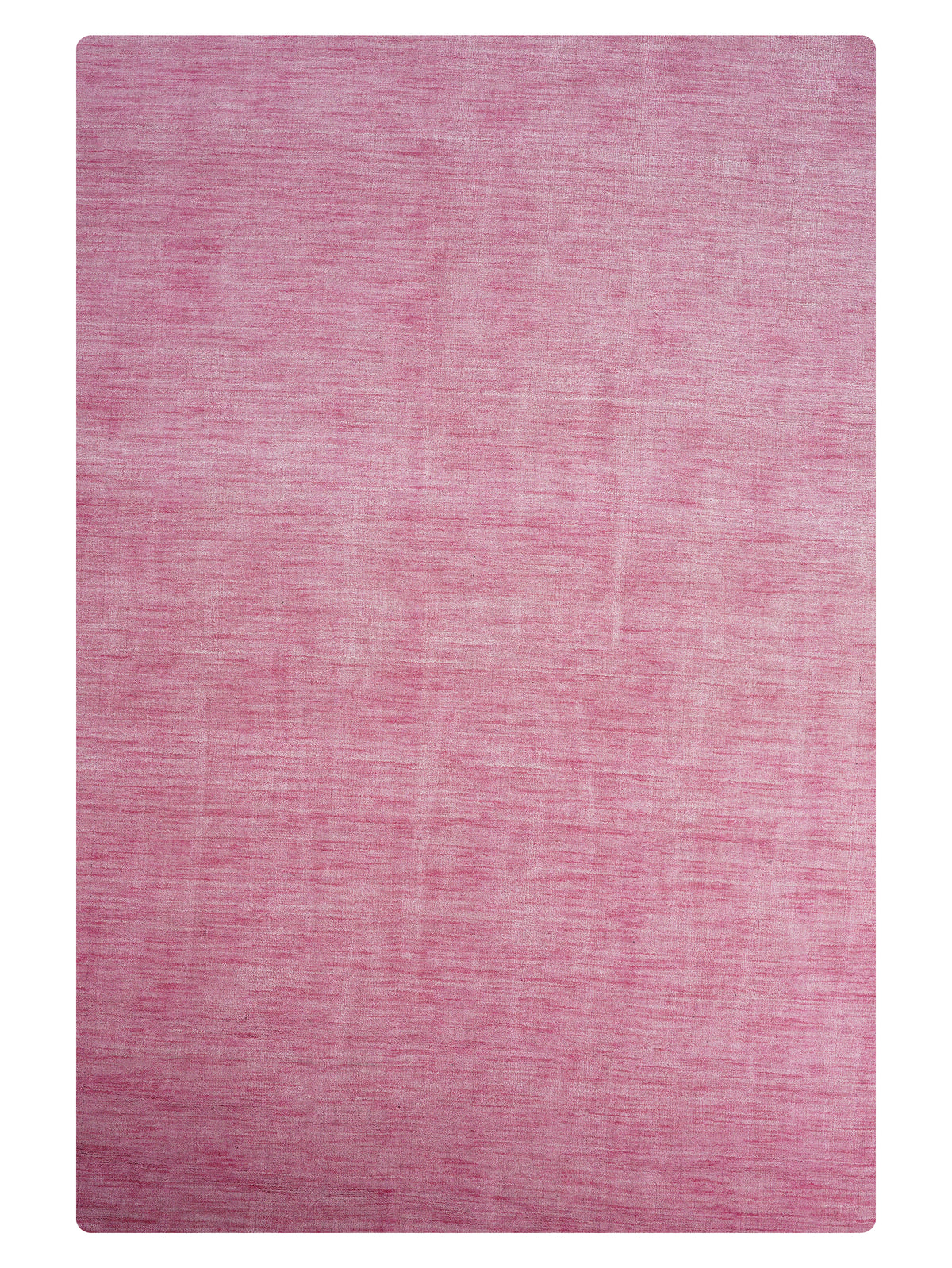 Hand Knotted Wool Pink Solid Area Rug