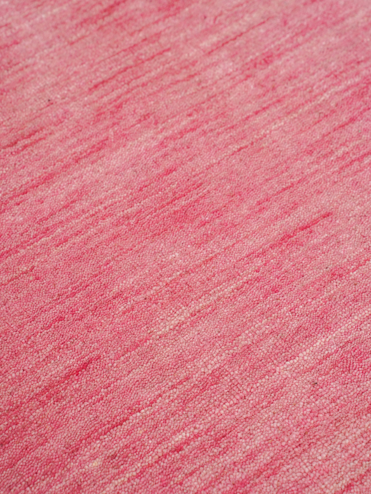 Hand Knotted Wool Pink Solid Area Rug