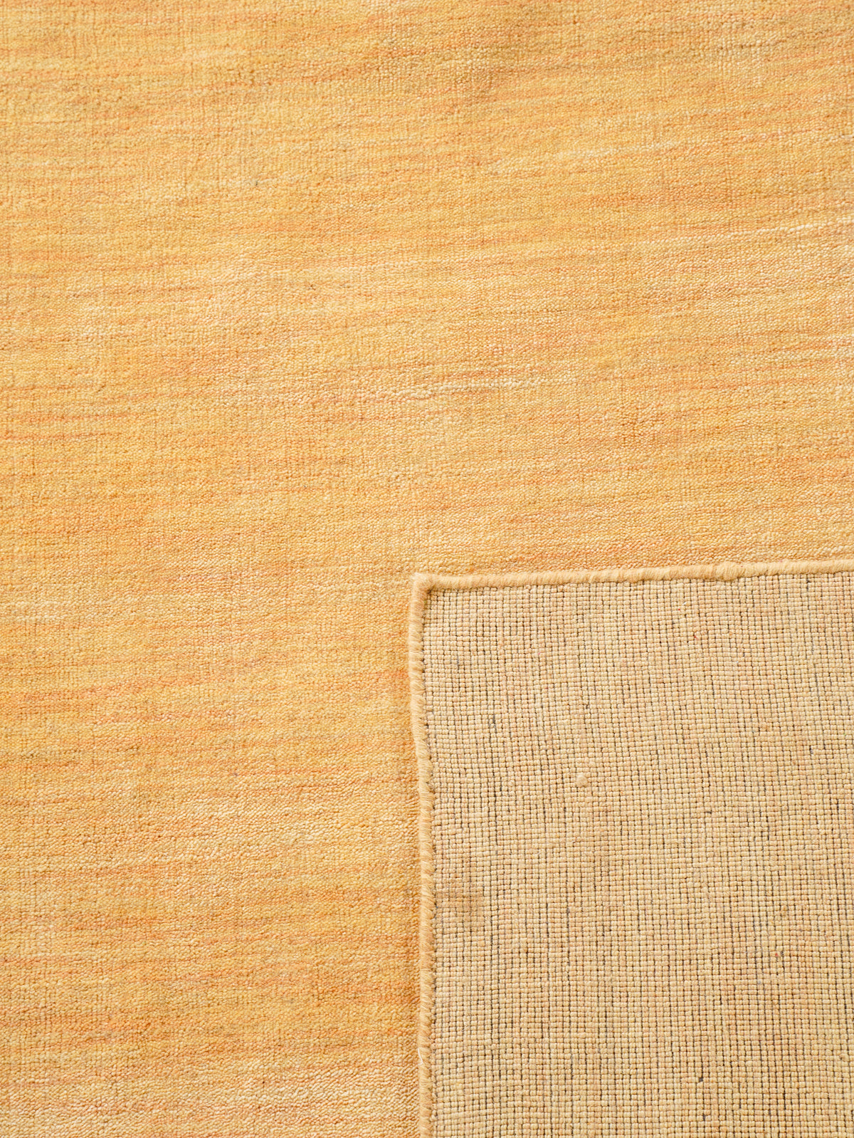 Hand Knotted Wool Gold Solid Area Rug
