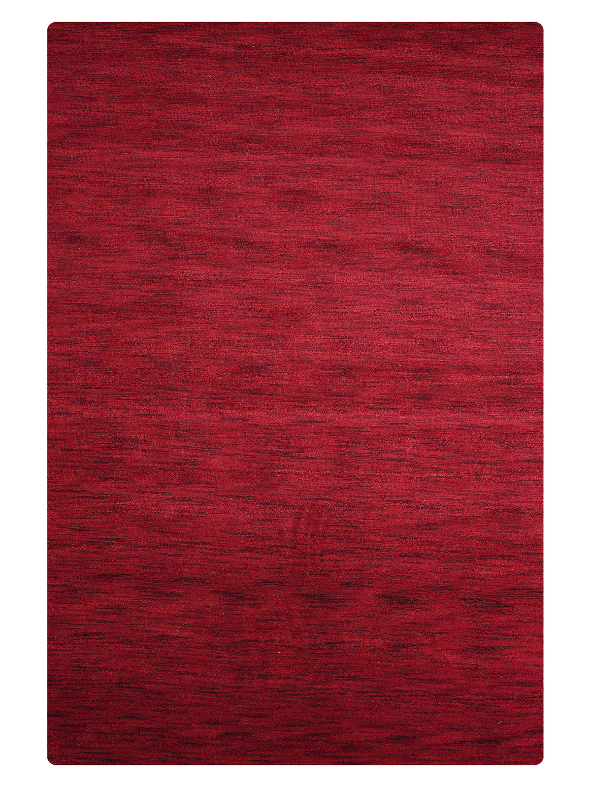 Hand Knotted Wool Red Solid Area Rug