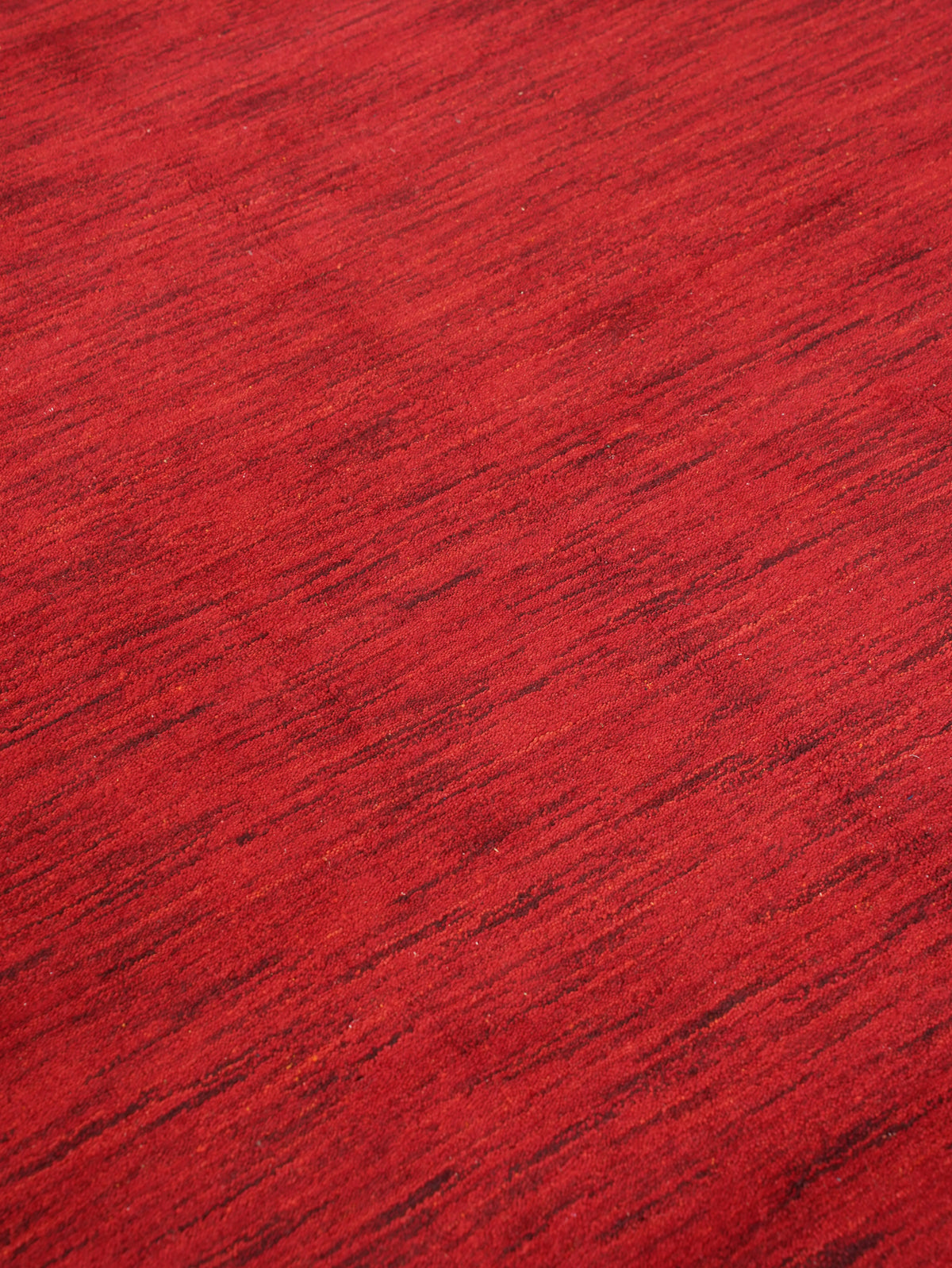 Hand Knotted Wool Red Solid Area Rug