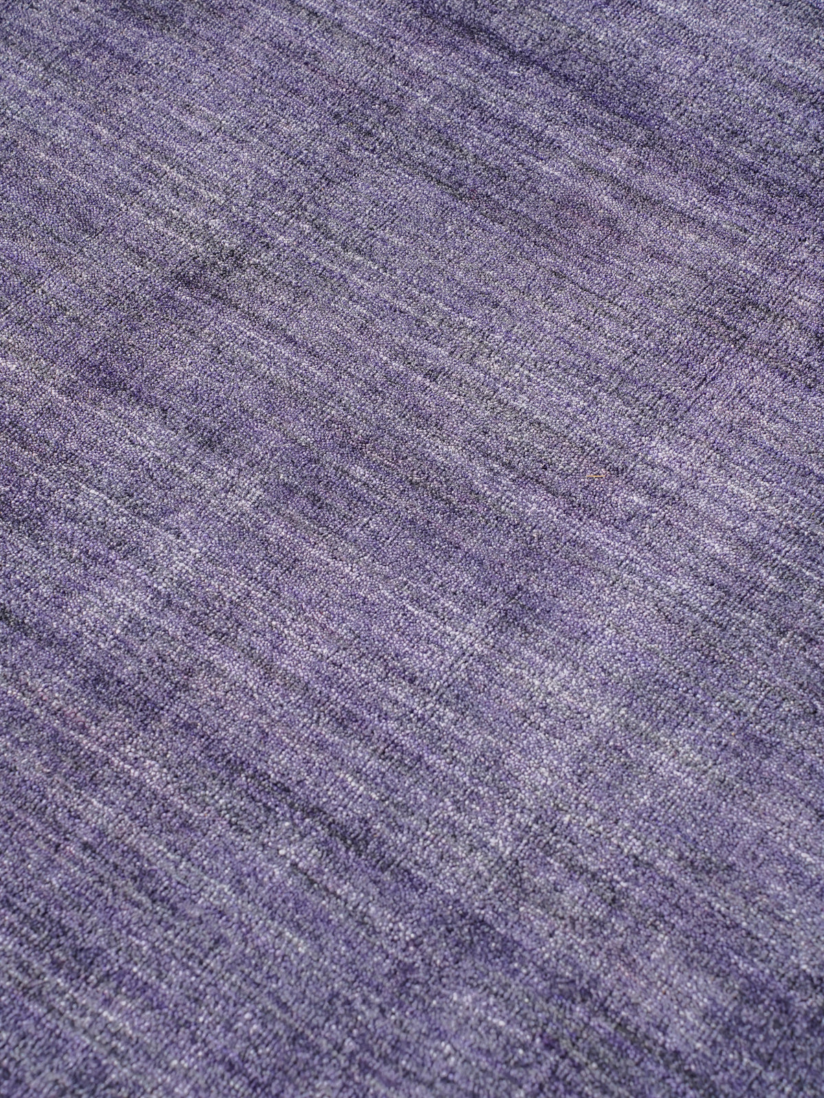 Hand Knotted Wool Dark Purple Solid Area Rug
