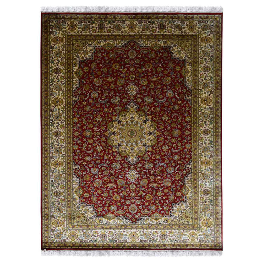 CrimsonWeave Hand Knotted Persian Rug