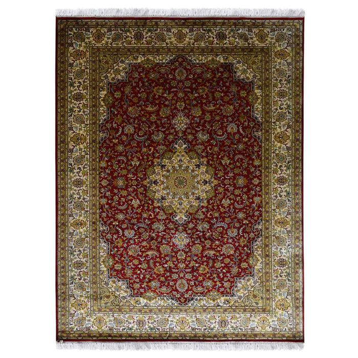 CrimsonWeave Hand Knotted Persian Rug