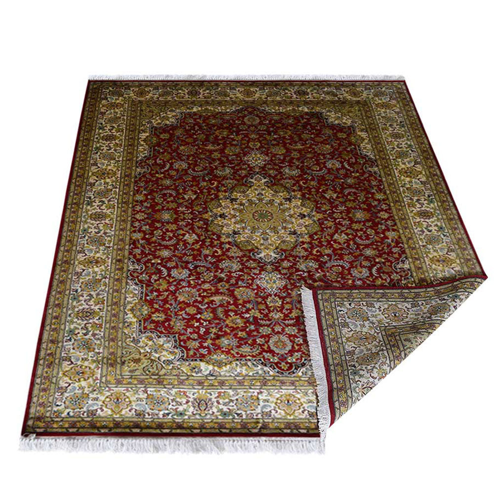 CrimsonWeave Hand Knotted Persian Rug