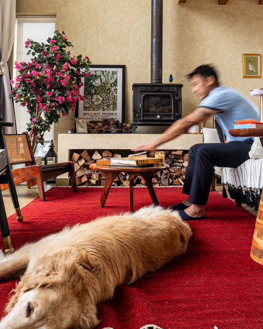 Fuzzy Hand Woven Rug