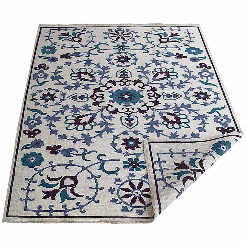 hand-knotted-sumak-wool-area-rug-floral-white-side-3