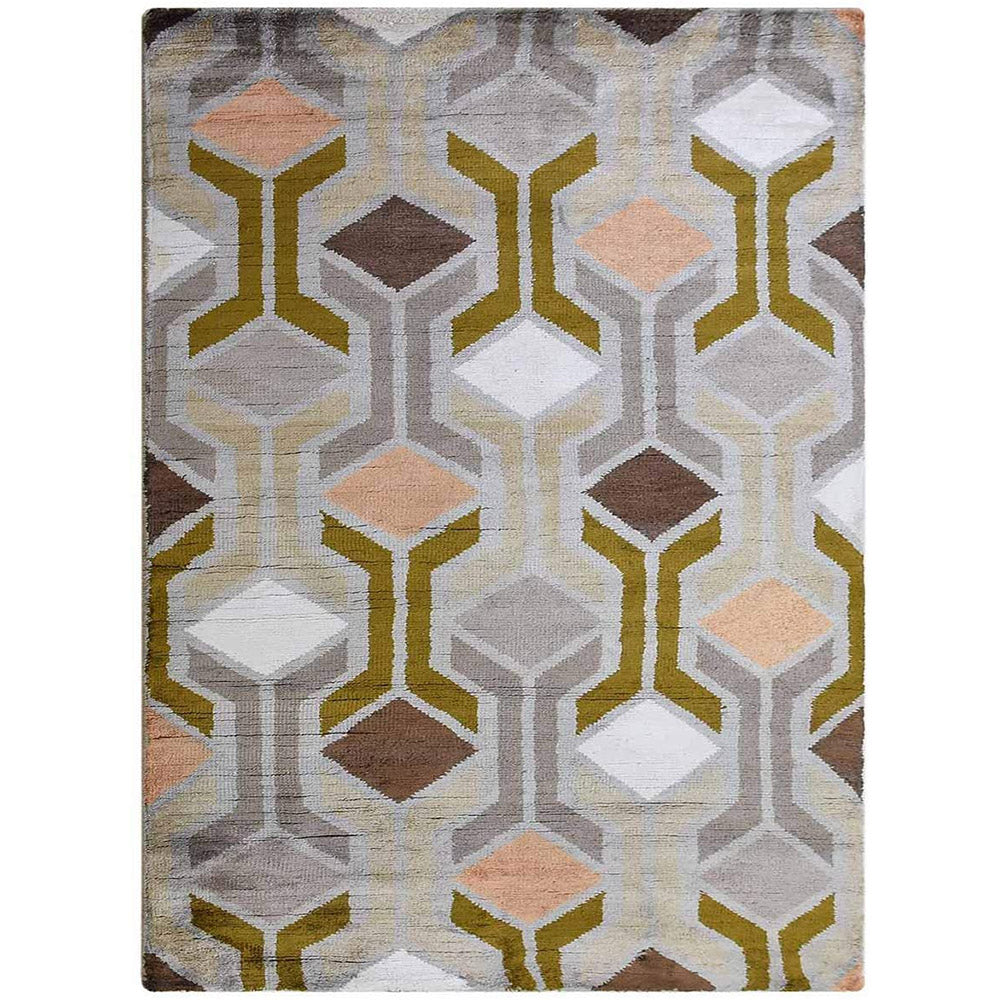 Mosaic Hand Knotted Rug