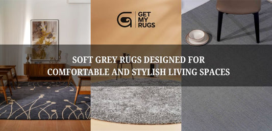 Modern grey area rug
