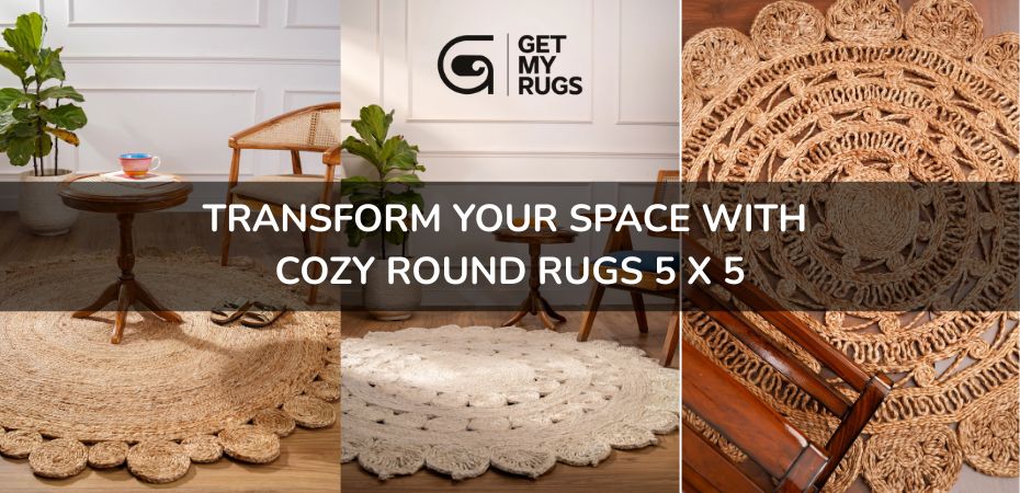 Round Rugs 5 X 5 in living room