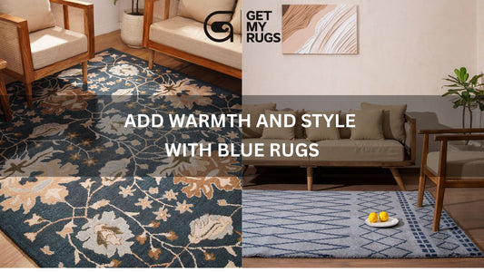 Elegant Blue Rugs for Living Room