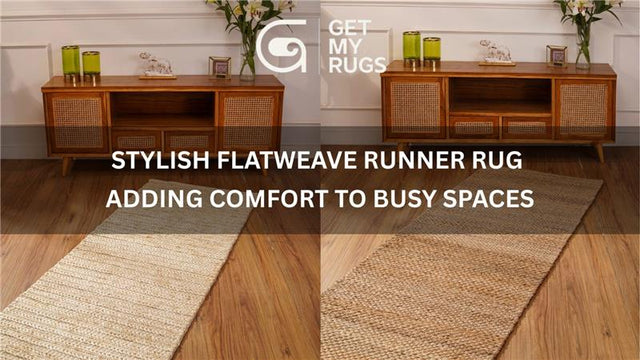 Durable flatweave runner rug