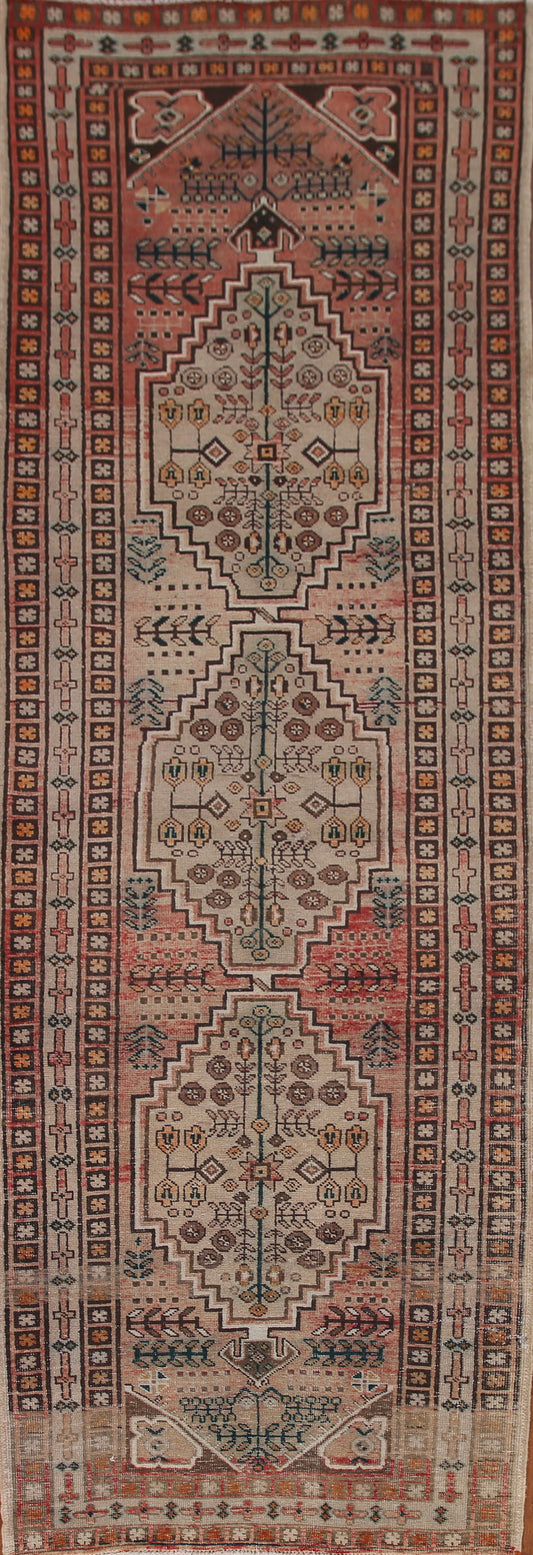 Geometric Ardebil Persian Runner Rug 4x12