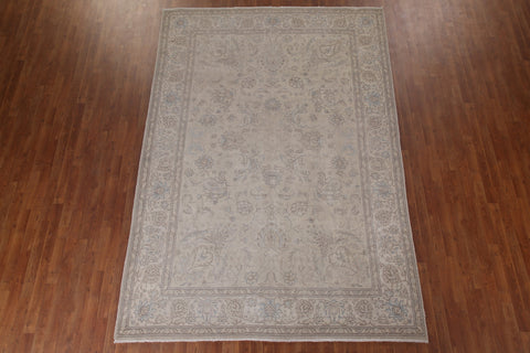 Distressed Tabriz Persian Area Rug 7x11