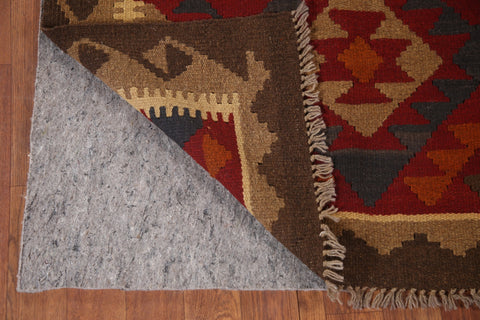 Reversible Wool Kilim Runner Rug 3x7