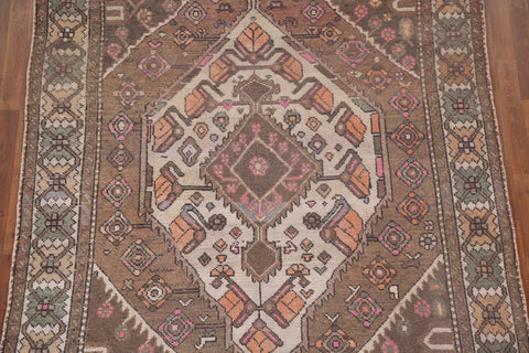 Antique Wool Bakhtiari Persian Area Rug 7x9